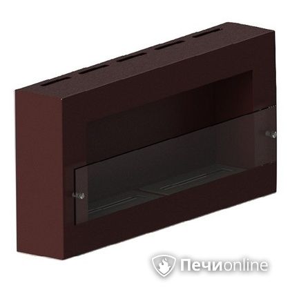 Биокамин ЭкоЛайф Window Fat II Glass black burgundy Арома в Шымкенте